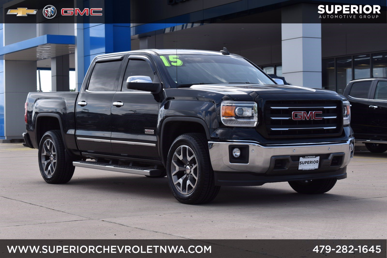 Pre-owned 2015 Gmc Sierra 1500 Slt 4wd Crew Cab Pickup In Fayetteville 